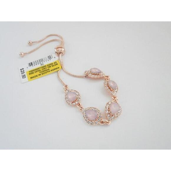 Charter Club Crystal and Opal Goldtone Slider Bolo Style Bracelet - Picture 1 of 1